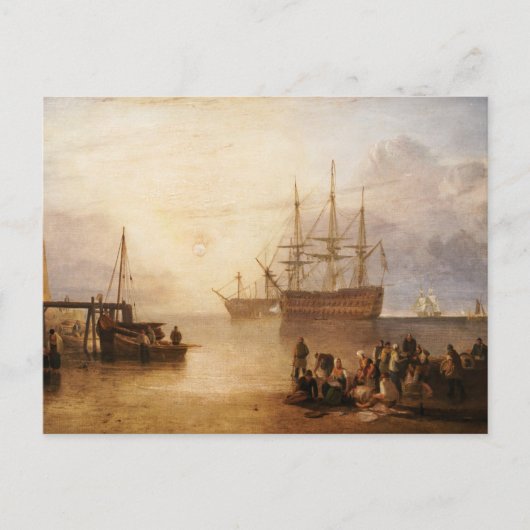 Carte Postale William Turner - Le Couchage Du Soleil À Travers L (Devant)