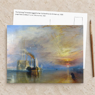 Carte Postale William Turner - Le Fighting Temeraire