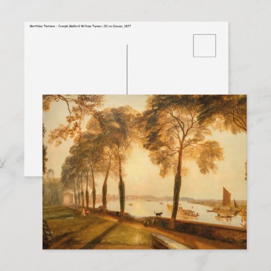 Carte Postale William Turner - Mortlake Terrace (Devant / Derrière)