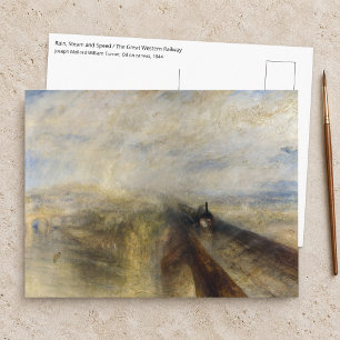Carte Postale William Turner - Pluie, vapeur et vitesse