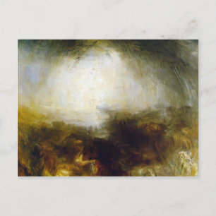 Carte Postale William Turner-Shade & Ténèbres, Soirée du déluge