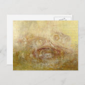 Carte Postale william turner - soleil avec monstres de mer (déta (Devant / Derrière)