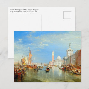 Carte Postale William Turner - Venise, la Dogana et San Giorgio