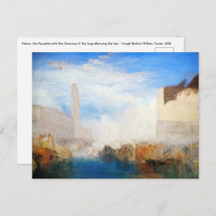 Carte Postale William Turner - Venise, la Piazzetta
