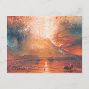 Carte Postale William Turner Vésuve en éruption art de paysage a