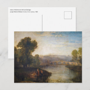 Carte Postale William Turner - Vue de Richmond Hill et du pont