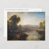 Carte Postale William Turner - Vue sur Richmond Hill et le pont (Devant / Derrière)