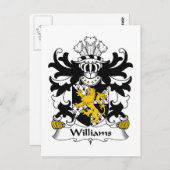 Carte Postale Williams Family Crest (Devant / Derrière)