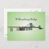 Carte postale : Williamsburg Bridge (Devant / Derrière)