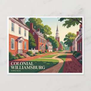 Carte Postale Williamsburg colonial en Virginie