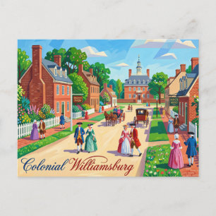 Carte Postale Williamsburg colonial en Virginie