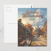 Carte Postale Williamsburg colonial USA (Devant / Derrière)