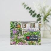 Carte Postale Williamsburg Garden - Williamsburg Virginia (Debout devant)