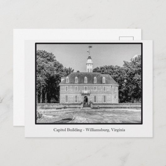 Carte Postale Williamsburg, Virginie (Devant / Derrière)