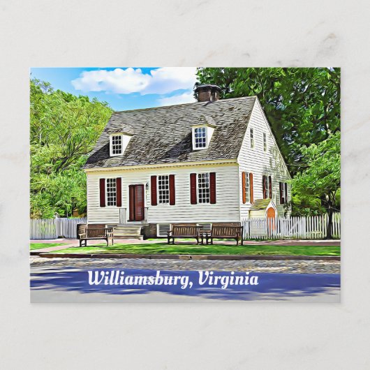 Carte Postale Williamsburg, Virginie (Devant)