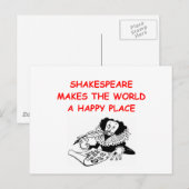Carte Postale willian shakespeare (Devant / Derrière)