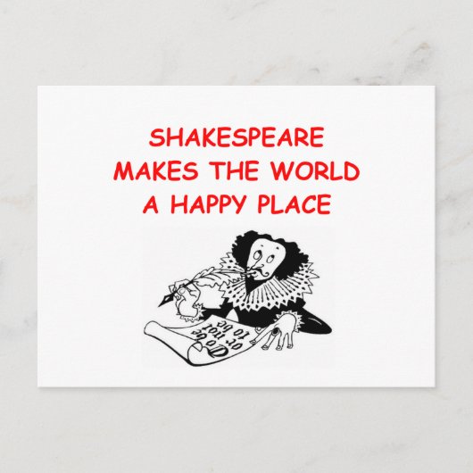 Carte Postale willian shakespeare (Devant)