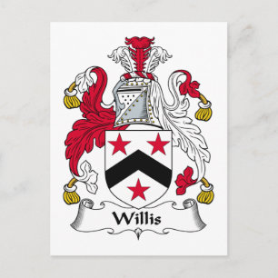 Carte Postale Willis Family Crest