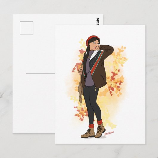 Carte postale Willow Autumn (Devant / Derrière)