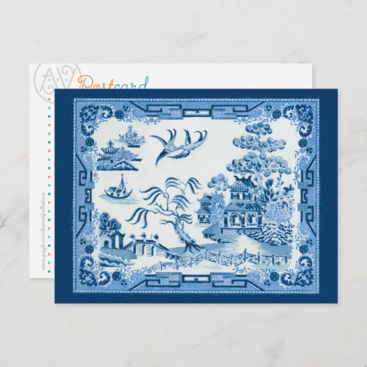 Carte Postale Willow bleu (Devant / Derrière)