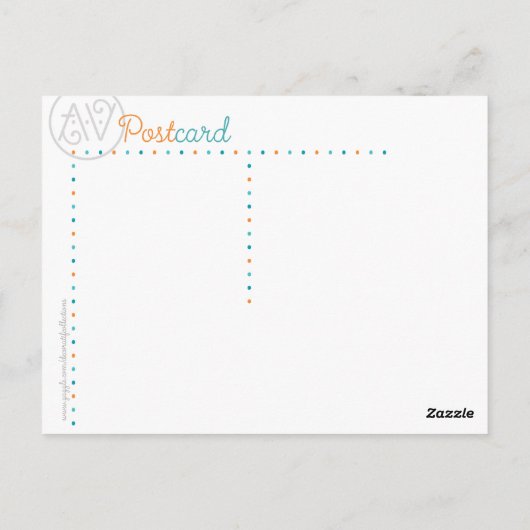 Carte Postale Willow bleu (Dos)