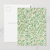 Carte Postale Willow Bough William Morris Motif (Devant / Derrière)