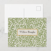 Carte Postale Willow Boughs by William Morris (Devant / Derrière)