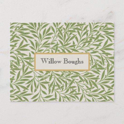 Carte Postale Willow Boughs by William Morris (Devant)