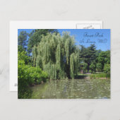 Carte Postale Willow Weeping Forest Park sur Pond (Devant / Derrière)