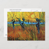 Carte Postale Willows at Sunset (F572) Van Gogh Fine Art (Devant / Derrière)