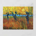 Carte Postale Willows at Sunset (F572) Van Gogh Fine Art<br><div class="desc">Saules au coucher du soleil, Vincent van Gogh. Huile sur toile sur carton, 60 x 49 cm. Otterlo, Musée Kröller-Müller. F 572, JH 1597 Vincent Willem van Gogh (30 mars 1853 - 29 juillet 1890) était un artiste postimpressionniste néerlandais. Certaines de ses peintures sont maintenant parmi les oeuvres d'art les...</div>