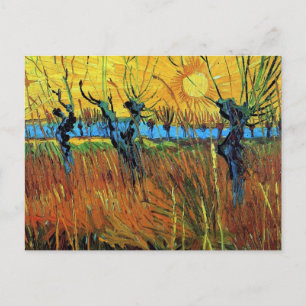 Carte Postale Willows at Sunset (F572) Van Gogh Fine Art