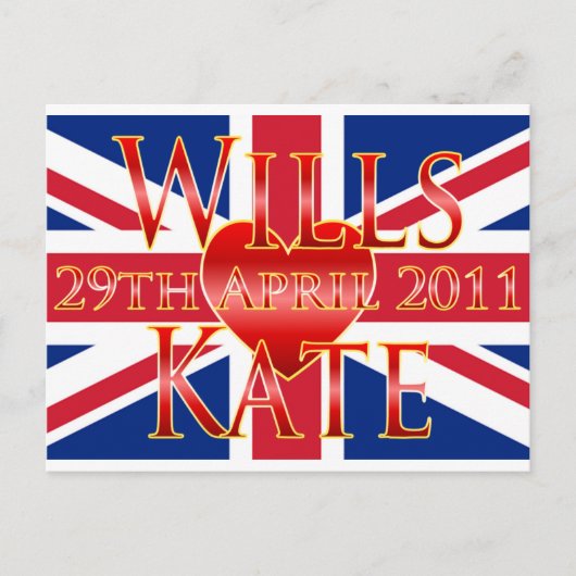 Carte Postale Wills & Kate (Devant)