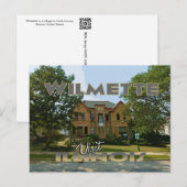Carte Postale Wilmette, Visite Illinois (Devant / Derrière)