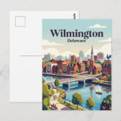 Carte Postale Wilmington, Delaware, États-Unis (Devant / Derrière)