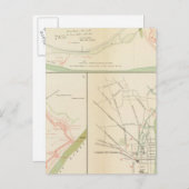 Carte Postale Wilmington, Ft Caswell, île Smith, Augusta (Devant / Derrière)