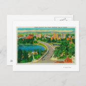 Carte Postale Wilshire Boulevard, général Douglas MacArthur (Devant / Derrière)