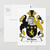 Carte Postale Wilson Family Crest (Devant / Derrière)