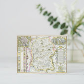 Carte Postale Wiltshire, gravée par Jodocus Hondius (Debout devant)