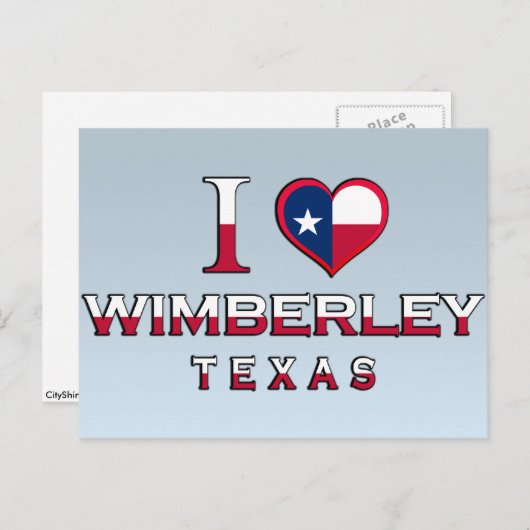 Carte Postale Wimberley, Texas (Devant / Derrière)