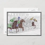 Carte Postale Win Place Show Race Hors (Devant / Derrière)