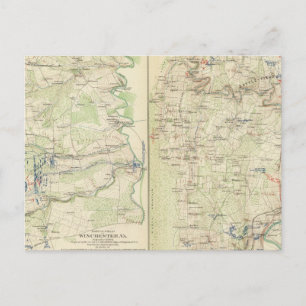 Carte Postale Winchester, Fisher's Hill, Cedar Creek