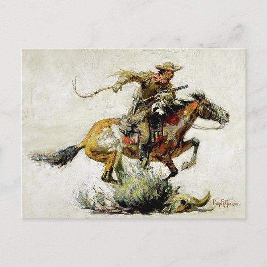Carte Postale « Winchester Horse and Rider » par Philip R Goodwi (Devant)