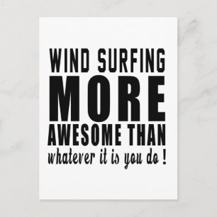 Carte Postale Wind Surfingplus génial que ce que vous êtes
