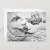 Carte postale "Wind Whales" (Devant / Derrière)