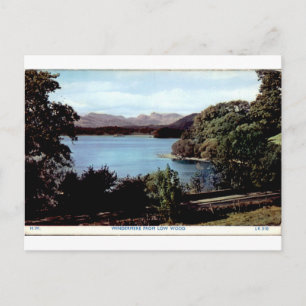 Carte Postale Windermere depuis Low Wood Vue du lac vintage