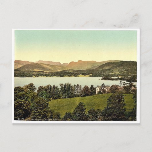 Carte Postale Windermere et Langdale Pikes, Lake District, Engl (Devant)