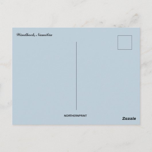 Carte Postale Windhoek Namibie (Dos)