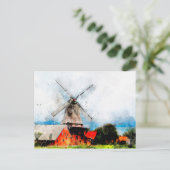 Carte Postale Windmill (Debout devant)