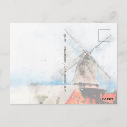 Carte Postale Windmill (Dos)